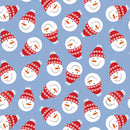 Nordic Cabin - Snowman Frolic - Blue