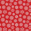Nordic Cabin - Snowflakes - Red