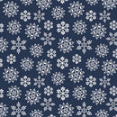 Nordic Cabin - Snowflakes - Navy