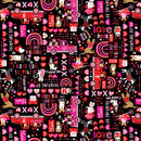 Love You Fur-Ever - XOXO Words - Black