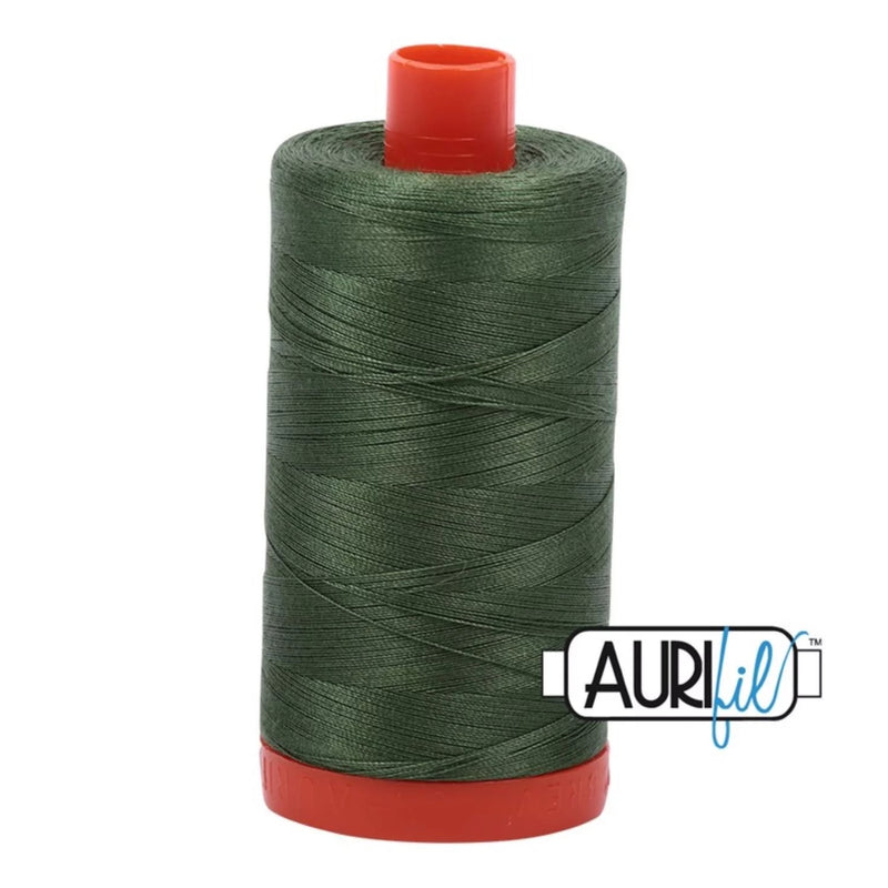 Aurifil 50wt Mako Cotton Thread - Dark Green Grass