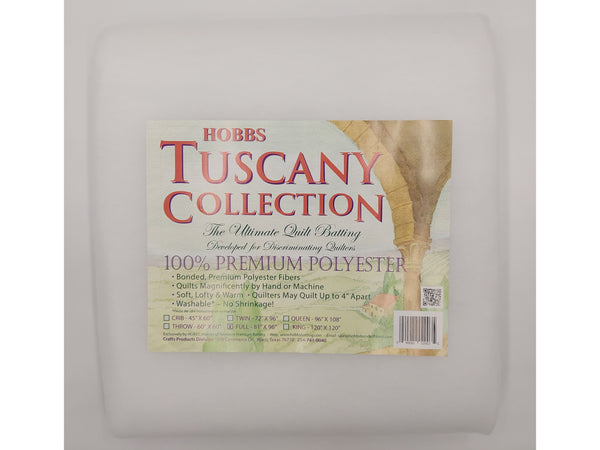 Hobbs Tuscany Collection 100% Polyester Batting - Full Size (81" x 96")