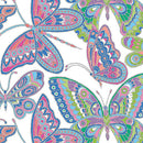 Blooming Denim - Blooming Butterflies - White