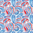 Lucky Stars - Patriotic Paisley - White