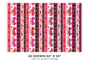 Love You Fur-Ever - Stripe Panel (44"x22")