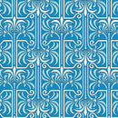 Veranda - Art Deco - Medium Blue