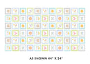 Happy Heart - Squares Panel (44"x24")