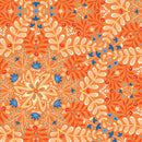 Flora & Fauna: Midnight - Medallion - Apricot