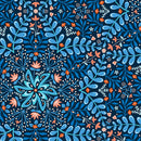 Flora & Fauna: Midnight - Medallion - Sapphire