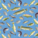 Sail Away - Gone Fishing - Light Blue