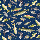 Sail Away - Gone Fishing - Navy