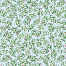 The Night Before Christmas - Berry Scroll - Light Blue
