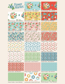 Flower Market by Poppie Cotton - 2.5" Roll (42 Strips)