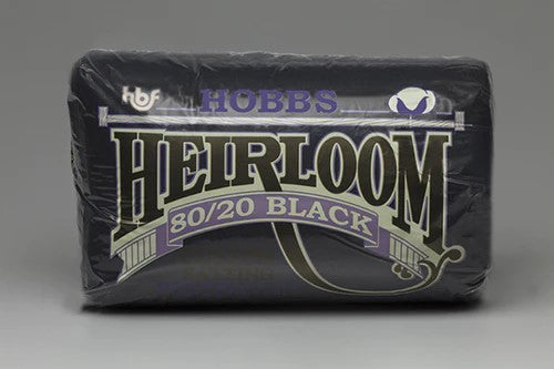 Hobbs Heirloom Premium 80/20 Black Cotton Blend Batting - Queen Size (90" x 108")