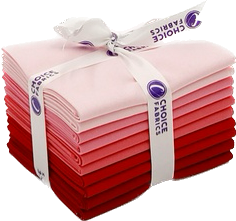 Supreme Solids - Fat Quarter Bundle - Shades of Pink & Red - 10 pack