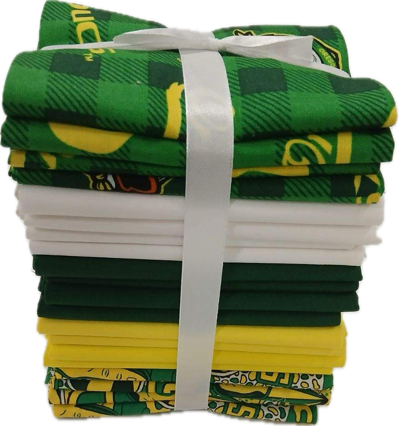 Oregon Ducks - Fat Quarter Bundle - 20 pack (Green & Yellow)