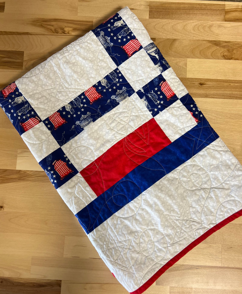 Patriotic Nine Patch - Quilt Kit