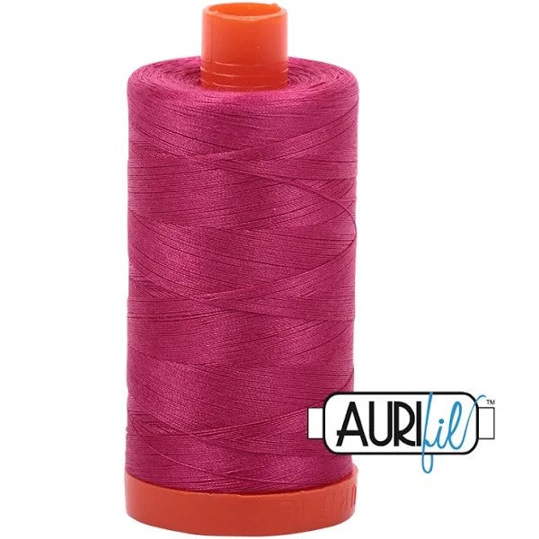 Aurifil 50wt Mako Cotton Thread - Red Plum #1100