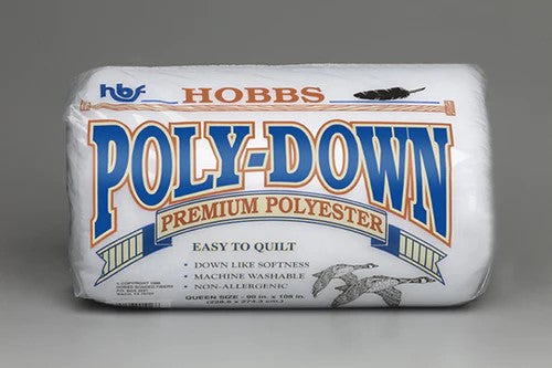 Hobbs Poly-Down Batting - Queen Size (90" x 108")