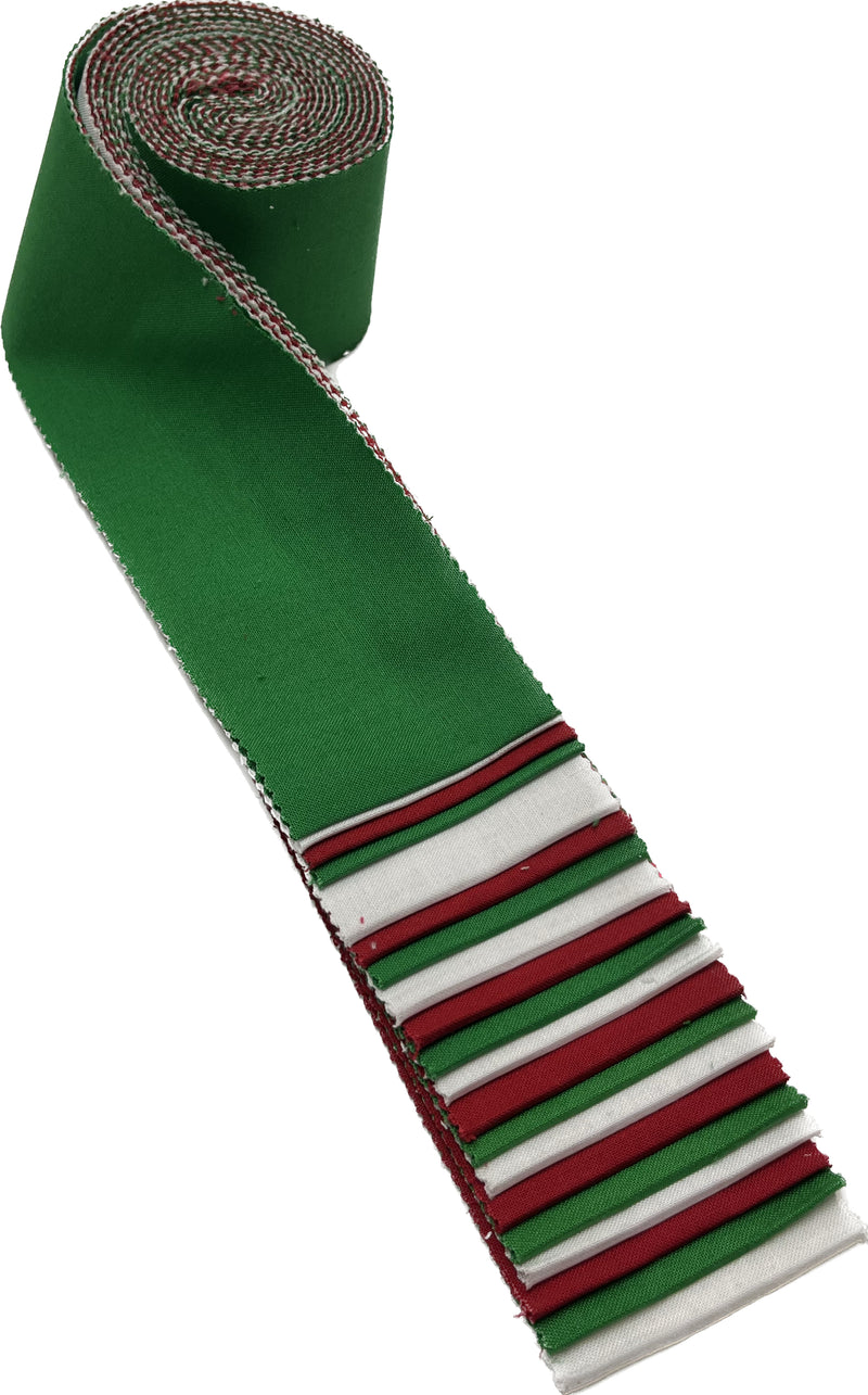 Supreme Solids - 2.5" Roll - Red/Green/White (20 cuts)