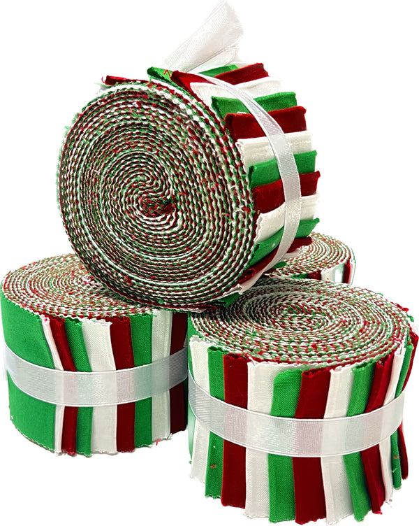 Supreme Solids - 2.5" Roll - Red/Green/White (20 cuts)