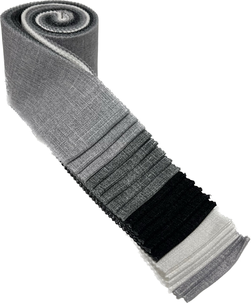 Grain of Color - 2.5" Roll - White/Grey/Black (20 cuts)