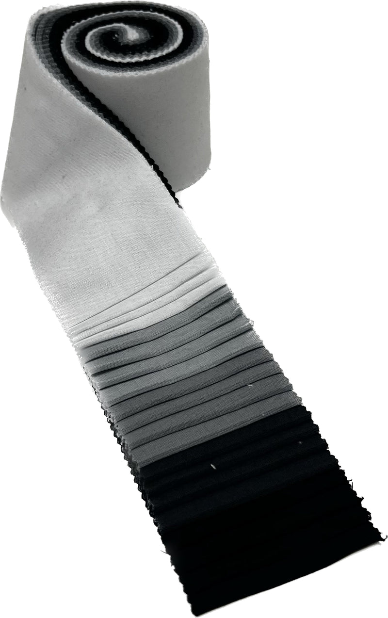 Supreme Solids - 2.5" Roll - Black/White/Gray (20 cuts)