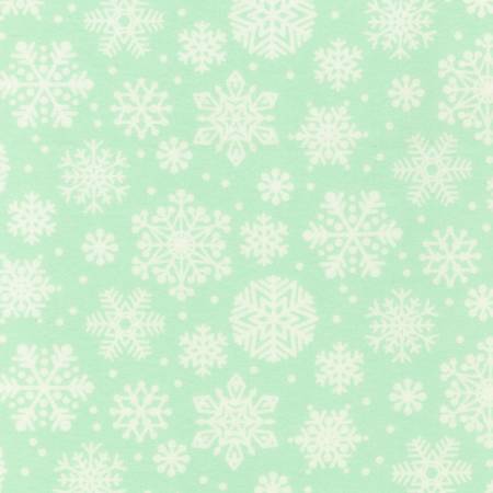 Snow Snuggles Flannel - Mint