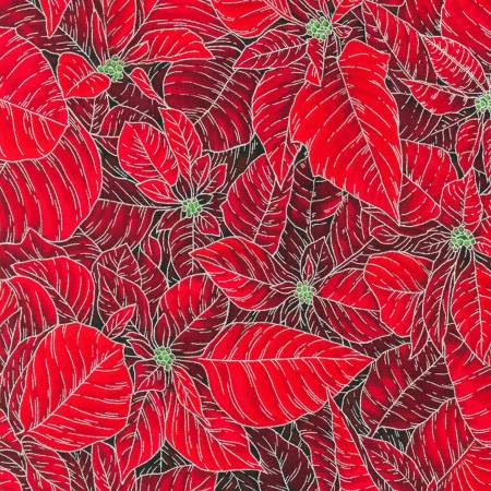 Holiday Flourish - Snow Flower - Scarlet