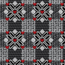 Knit & Caboodle - Snowy Plaid (Black/Grey)