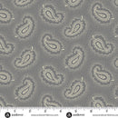 Pumpkin Licorice - Paisley - Ash Gray
