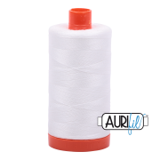 Aurifil 50wt Mako Cotton Thread - Natural White #2021