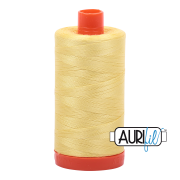 Aurifil 50wt Mako Cotton Thread - Lemon #2115