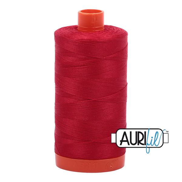 Aurifil 50wt Mako Cotton Thread - Red #2250