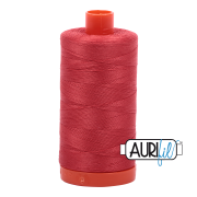 Aurifil 50wt Mako Cotton Thread - Dark Red Orange #2255
