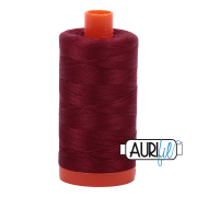 Aurifil 50wt Mako Cotton Thread - Dark Carmine Red #2460