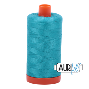 Aurifil 50wt Mako Cotton Thread - Turquoise #2810