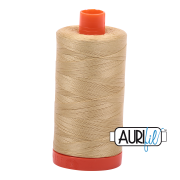 Aurifil 50wt Mako Cotton Thread - Very Light Brass #2915