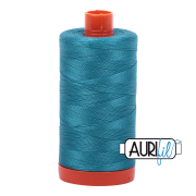 Aurifil 50wt Mako Cotton Thread - Dark Turquoise #4182