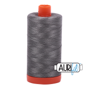 Aurifil 50wt Mako Cotton Thread - Grey Smoke #5004
