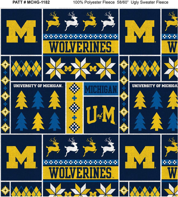 Michigan Wolverines - Fleece - Christmas Sweater