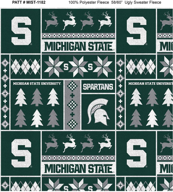 Michigan State Spartans - Fleece - Christmas Sweater