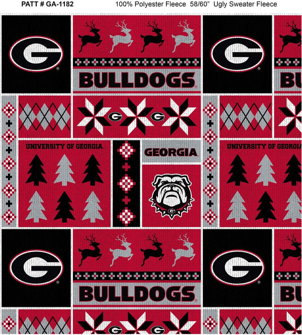 Georgia Bulldogs - Fleece - Christmas Sweater