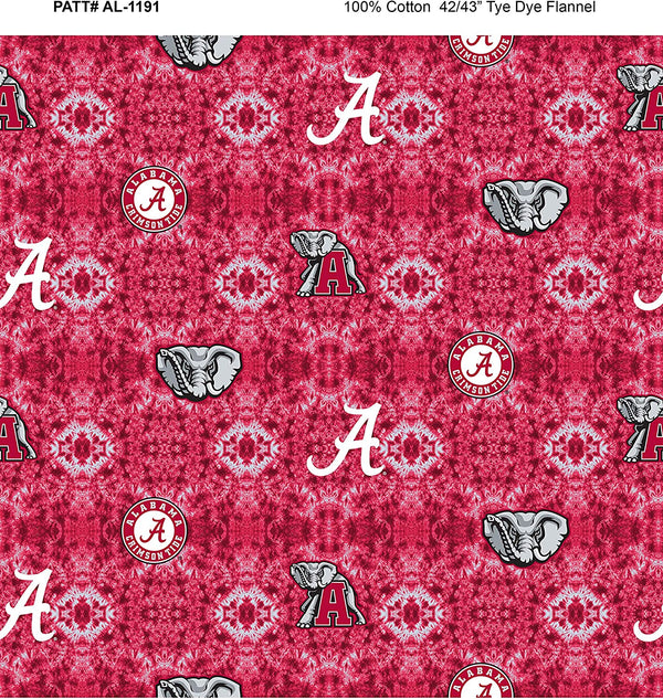 Alabama Crimson Tide - Tie Dye Flannel