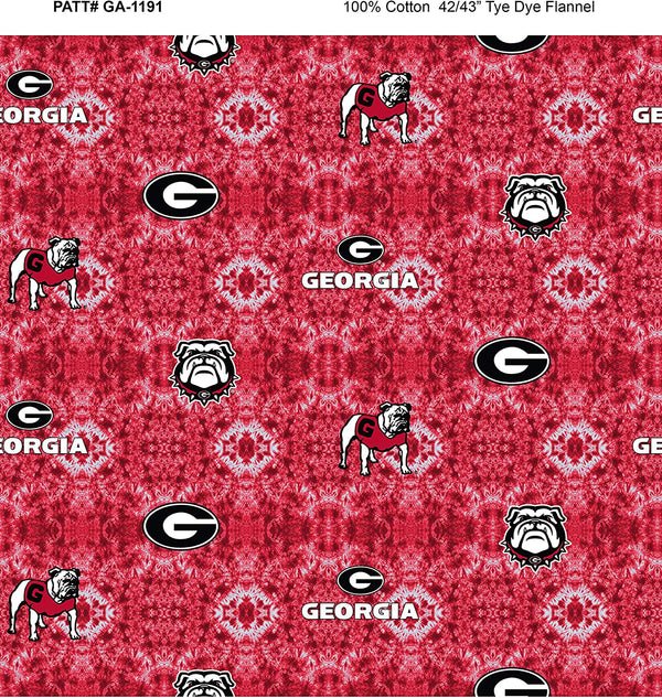 Georgia Bulldogs - Tie Dye Flannel