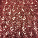 Cozy Pop Thread Floral Sequins Fabric
