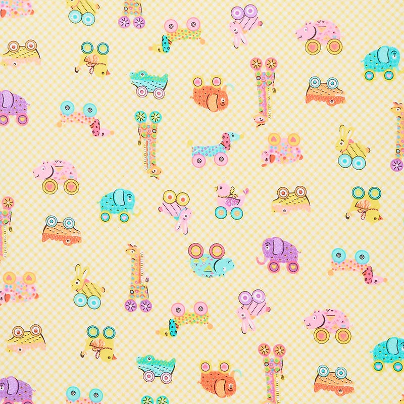 Comfy Flannel - Baby Tows on Yellow Check