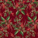Berry Chic - Holly Bouquet - Red - 108" Wide 3-Yard Back Pack