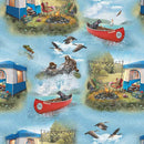 BFFs Throw - Denise Russell - Camping Pups - Henry Glass & Co. -  Quilt Kit