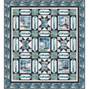 Lighthouse Stars Throw - Pine Tree Country Quilts - Coastal Guardians by City Art Studio - Henry Glass & Co. - Panel Quilt Kit